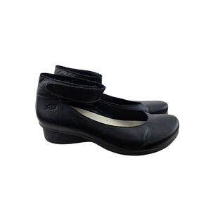 Loints of Holland Sydney Charlotte Black Leather Mary Janes Size 39 8.5 US